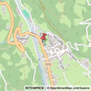 Mappa Via Cismon, 47, 38054 Siror, Trento (Trentino-Alto Adige)