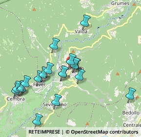 Mappa Frazione Scancio, 38047 Segonzano TN, Italia (1.985)