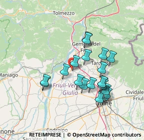 Mappa Via Guglielmo Marconi, 33030 Majano UD, Italia (12.891)