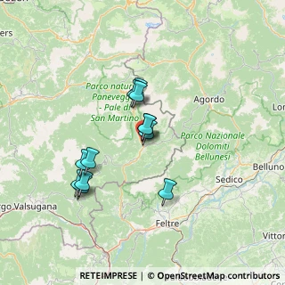 Mappa Via Corradini, 38054 Siror TN, Italia (11.40917)