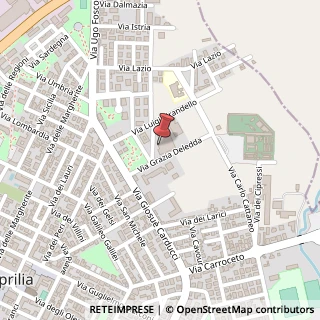 Mappa Via Eugenio Montale, 8/10, 04011 Aprilia, Latina (Lazio)