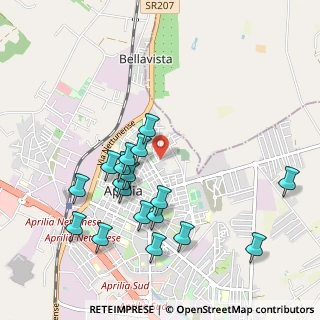 Mappa Via Eugenio Montale, 04011 Aprilia LT, Italia (1.08222)