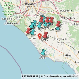 Mappa Via del Tufetto, 04011 Aprilia LT, Italia (12.141)