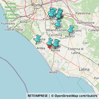 Mappa Via del Tufetto, 04011 Aprilia LT, Italia (16.43538)