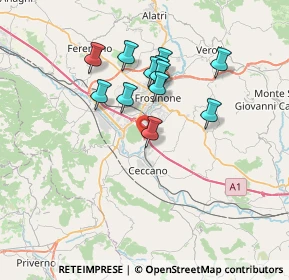 Mappa Via Cantinella, 03023 Ceccano FR, Italia (6.325)