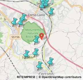 Mappa Via Cantinella, 03023 Ceccano FR, Italia (2.67077)