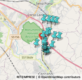 Mappa Via Cantinella, 03023 Ceccano FR, Italia (1.2255)