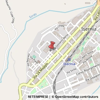 Mappa Via Giovanni Berta, 10, 86170 Isernia, Isernia (Molise)