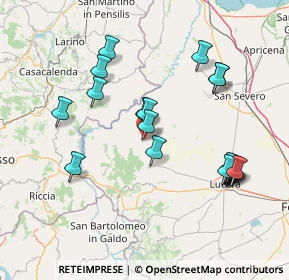 Mappa 71030 Casalvecchio di Puglia FG, Italia (16.518)