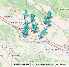 Mappa Via Mandra Cacchiana, 03027 Ripi FR, Italia (10.70944)