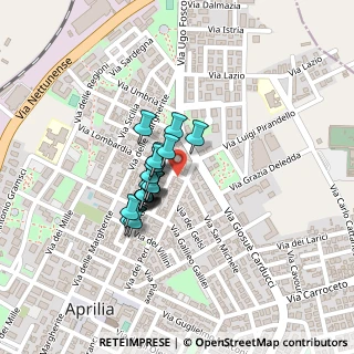 Mappa Via Giacomo Puccini, 04011 Aprilia LT, Italia (0.142)