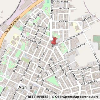 Mappa Via Giovan Battista Grassi, 57, 04011 Aprilia, Latina (Lazio)
