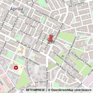 Mappa Via Marco Aurelio,  26, 04011 Aprilia, Latina (Lazio)