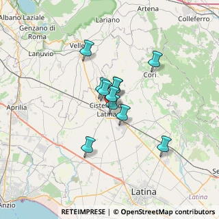 Mappa Via Luigi Galvani, 04012 Cisterna di Latina LT, Italia (4.70636)