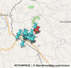 Mappa Via Santa Lucia, 03030 Rocca D'arce FR, Italia (1.2865)
