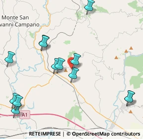 Mappa Via Santa Lucia, 03030 Rocca D'arce FR, Italia (5.22769)