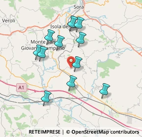 Mappa Via Santa Lucia, 03030 Rocca D'arce FR, Italia (7.28667)