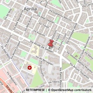 Mappa Via Alcide De Gasperi, 49, 04011 Aprilia, Latina (Lazio)
