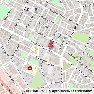 Mappa Via Alcide De Gasperi,  40, 04011 Aprilia, Latina (Lazio)