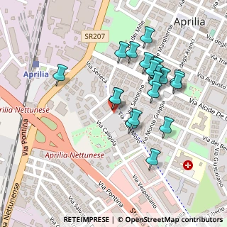 Mappa Via Nerva, 04011 Aprilia LT, Italia (0.2335)