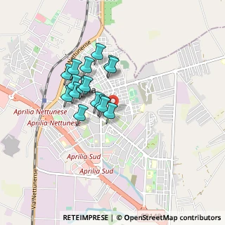 Mappa Via Cimarosa, 04011 Aprilia LT, Italia (0.72706)