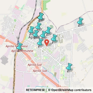 Mappa Via Bellini, 04011 Aprilia LT, Italia (0.96667)