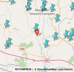 Mappa Via Mattia, 03020 Strangolagalli FR, Italia (6.3725)