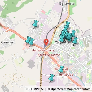 Mappa Via della Stazione, 04011 Aprilia LT, Italia (1.0745)
