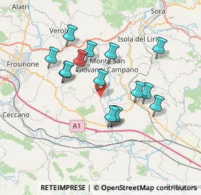 Mappa Via Mattia, 03020 Strangolagalli FR, Italia (6.67867)