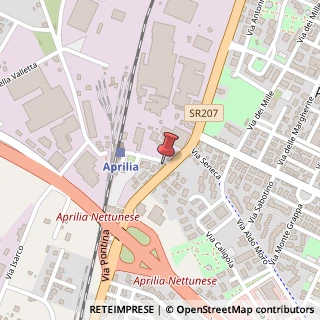 Mappa Via della Stazione, 672, 04011 Aprilia, Latina (Lazio)