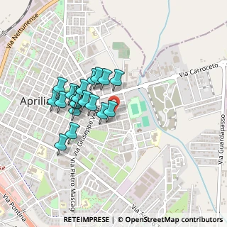 Mappa Via Tiziano, 04011 Aprilia LT, Italia (0.394)