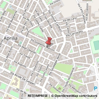 Mappa Via Guglielmo Marconi, 73, 04011 Aprilia, Latina (Lazio)