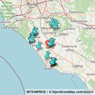 Mappa SS  148 Pontina Km 44, 04011 Aprilia LT, Italia (12.083)