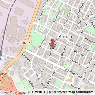 Mappa Via delle Margherite, 23, 04011 Aprilia, Latina (Lazio)
