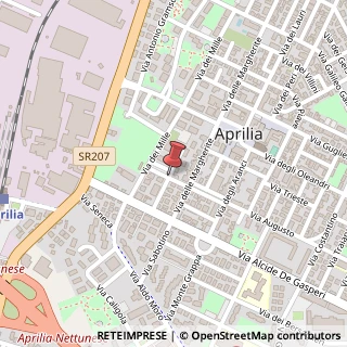 Mappa Via Enrico Cialdini,  1, 04100 Aprilia, Latina (Lazio)