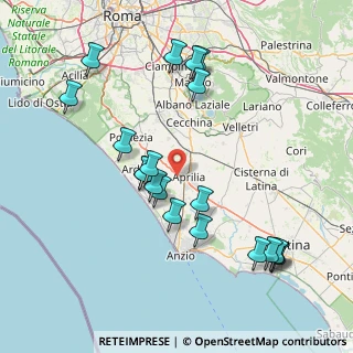 Mappa Via Tione, 04011 Aprilia LT, Italia (17.8395)