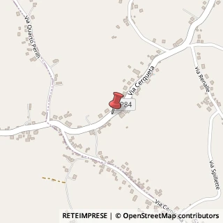 Mappa Via Cerqueta, 33, 03020 Strangolagalli, Frosinone (Lazio)