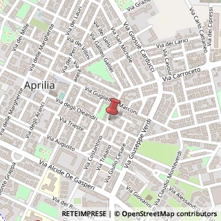 Mappa Piazza Benedetto Croce, 3, 04011 Aprilia, Latina (Lazio)