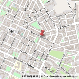 Mappa Piazza Benedetto Croce, 17/18, 04011 Aprilia, Latina (Lazio)