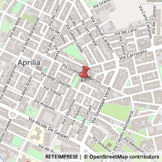 Mappa Piazza Benedetto Croce,  16, 04011 Aprilia, Latina (Lazio)