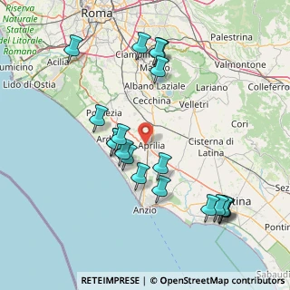 Mappa Via Riserva Nuova 4 Centro Commerciale Aprilia, 04011 Aprilia LT, Italia (17.46316)