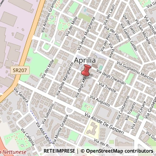 Mappa Via degli Aranci,  24, 04011 Aprilia, Latina (Lazio)