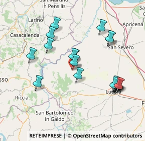 Mappa Vico III Chiesa Matrice, 71030 Casalvecchio di Puglia FG, Italia (16.5835)