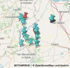 Mappa Vico III Chiesa Matrice, 71030 Casalvecchio di Puglia FG, Italia (12.795)