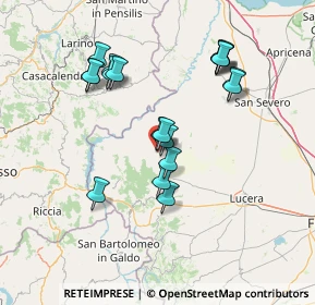 Mappa Vico III Chiesa Matrice, 71030 Casalvecchio di Puglia FG, Italia (14.52105)