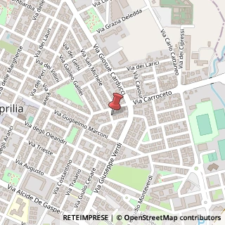 Mappa Via Benvenuto Cellini, 5/7, 04011 Aprilia, Latina (Lazio)