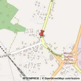 Mappa Via Quattro Strade, 87, 03010 Patrica, Frosinone (Lazio)
