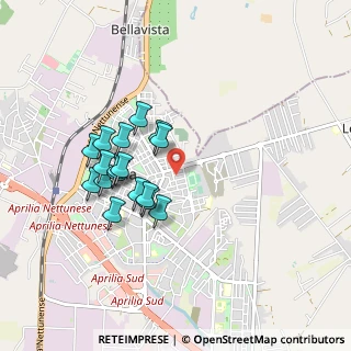 Mappa Via Raffaello Sanzio, 04011 Aprilia LT, Italia (0.83706)