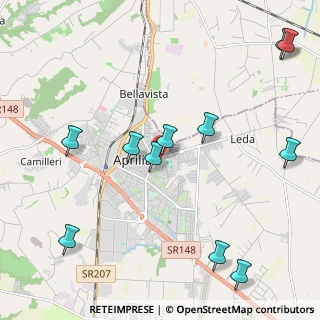 Mappa Via Raffaello Sanzio, 04011 Aprilia LT, Italia (2.70909)