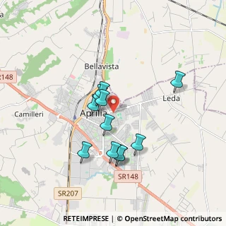 Mappa Via Raffaello Sanzio, 04011 Aprilia LT, Italia (1.58182)